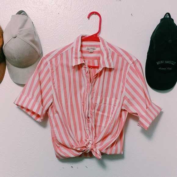 GAP Tops - Bubblegum Striped Shirt